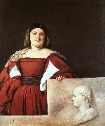 Titian Portrait of a Woman called La Schiavona oil on canvas